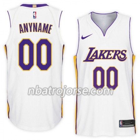 Män Los Angeles Lakers Tröja Skräddarsydda Nike 2017-18 Vit Swingman